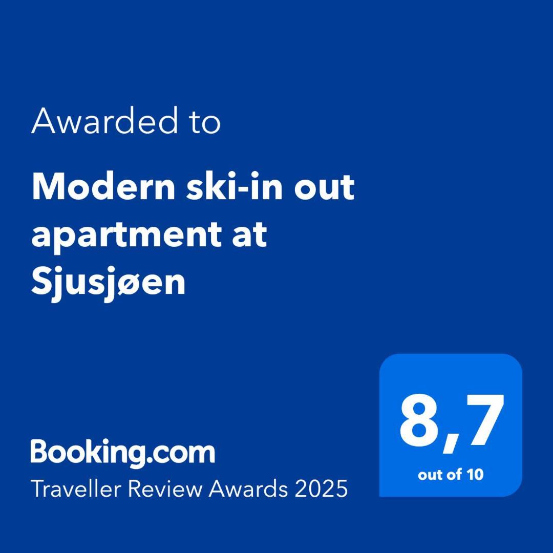 Modern Ski-In Out Apartment At Sjusjoen ภายนอก รูปภาพ